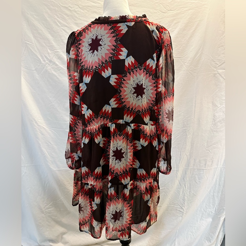 Loft Patchwork Print Dress - image 2